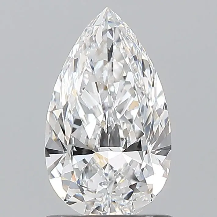 1 Carat Natural Pear Diamond