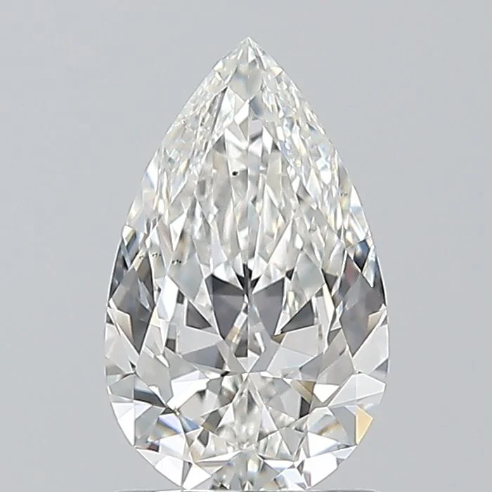 1 Carat Natural Pear Diamond